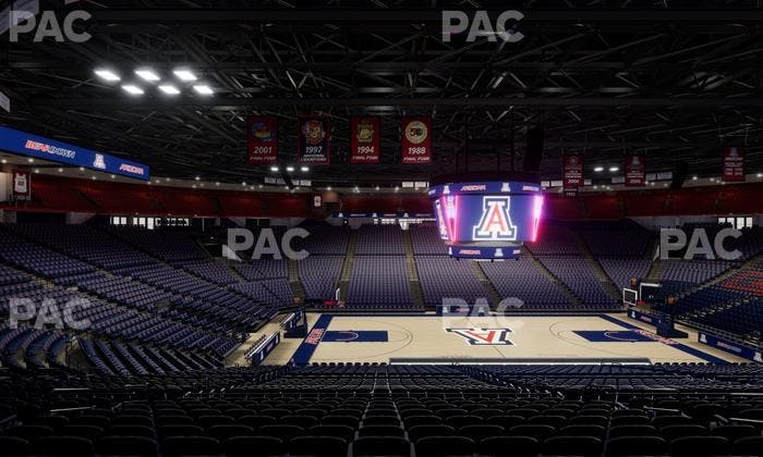 McKale Center - Section Middle 4 Seat View