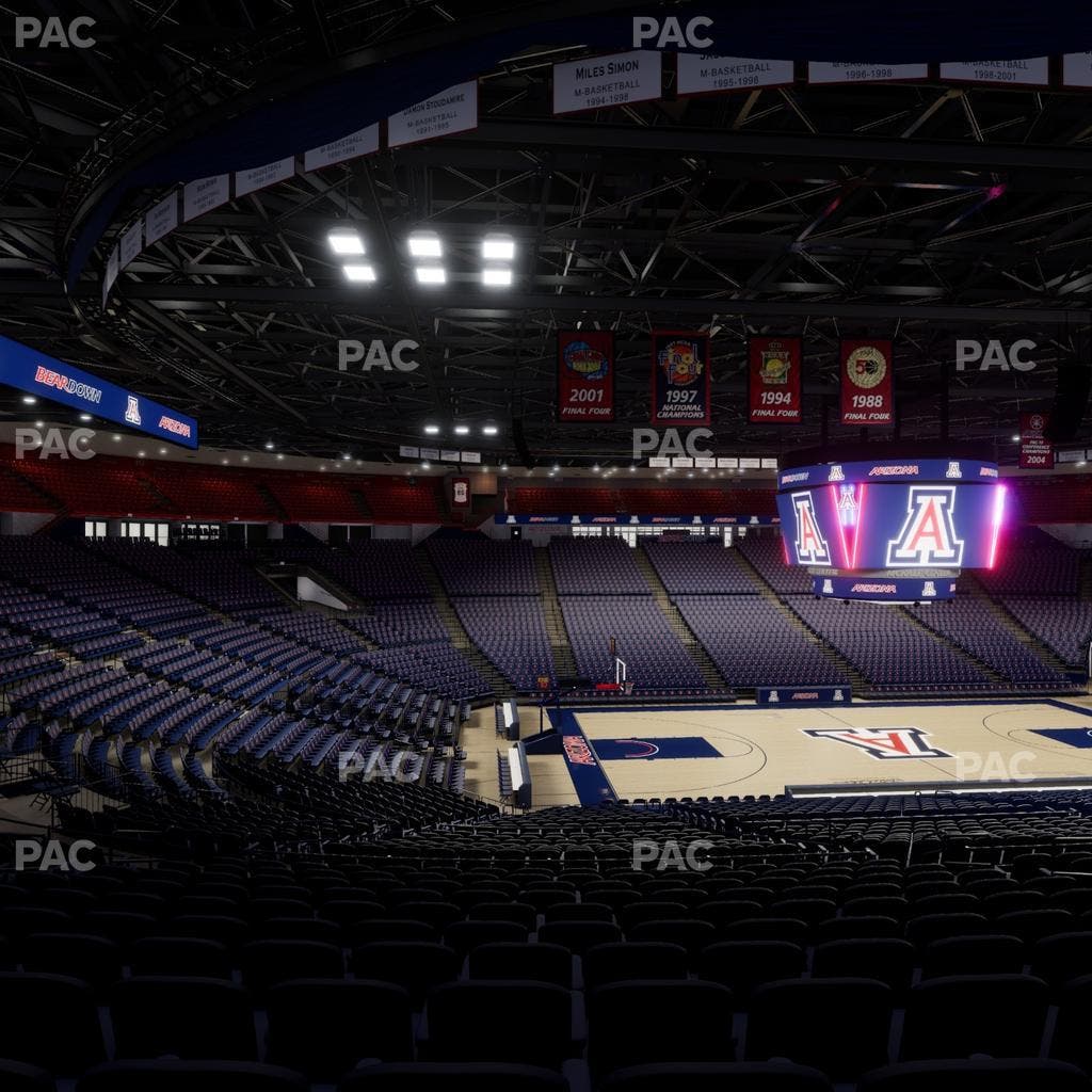 McKale Center - Section Middle 5 Seat View