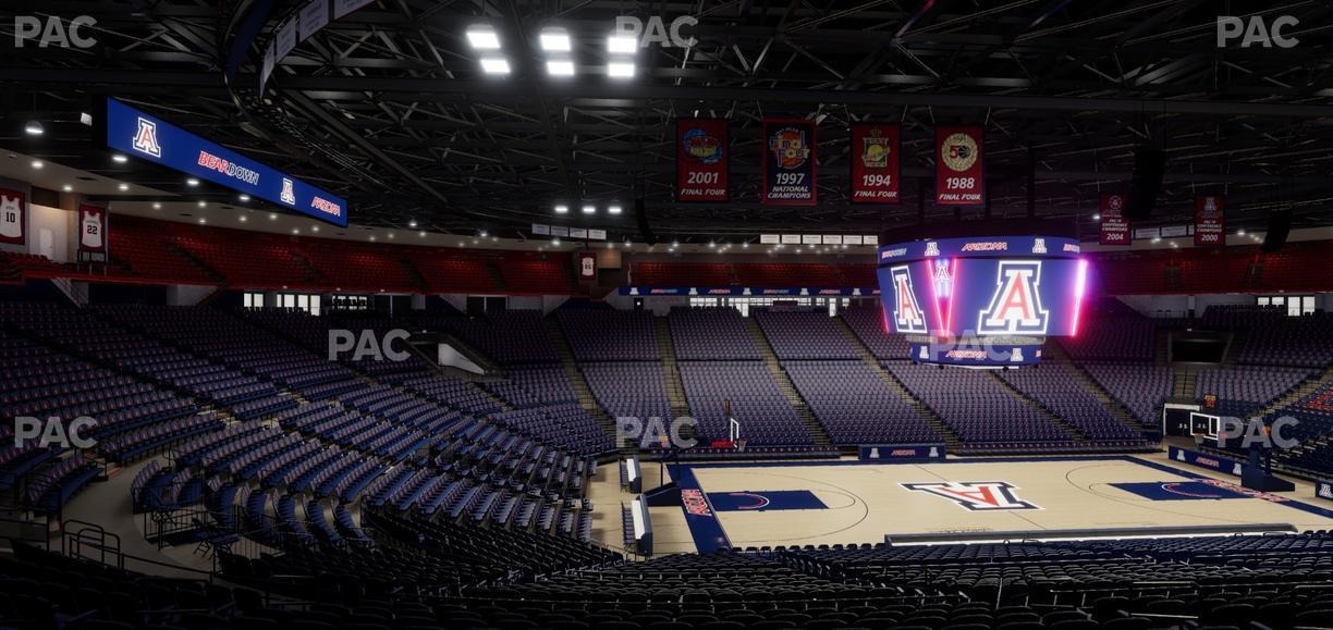 McKale Center - Section Middle 5 Seat View
