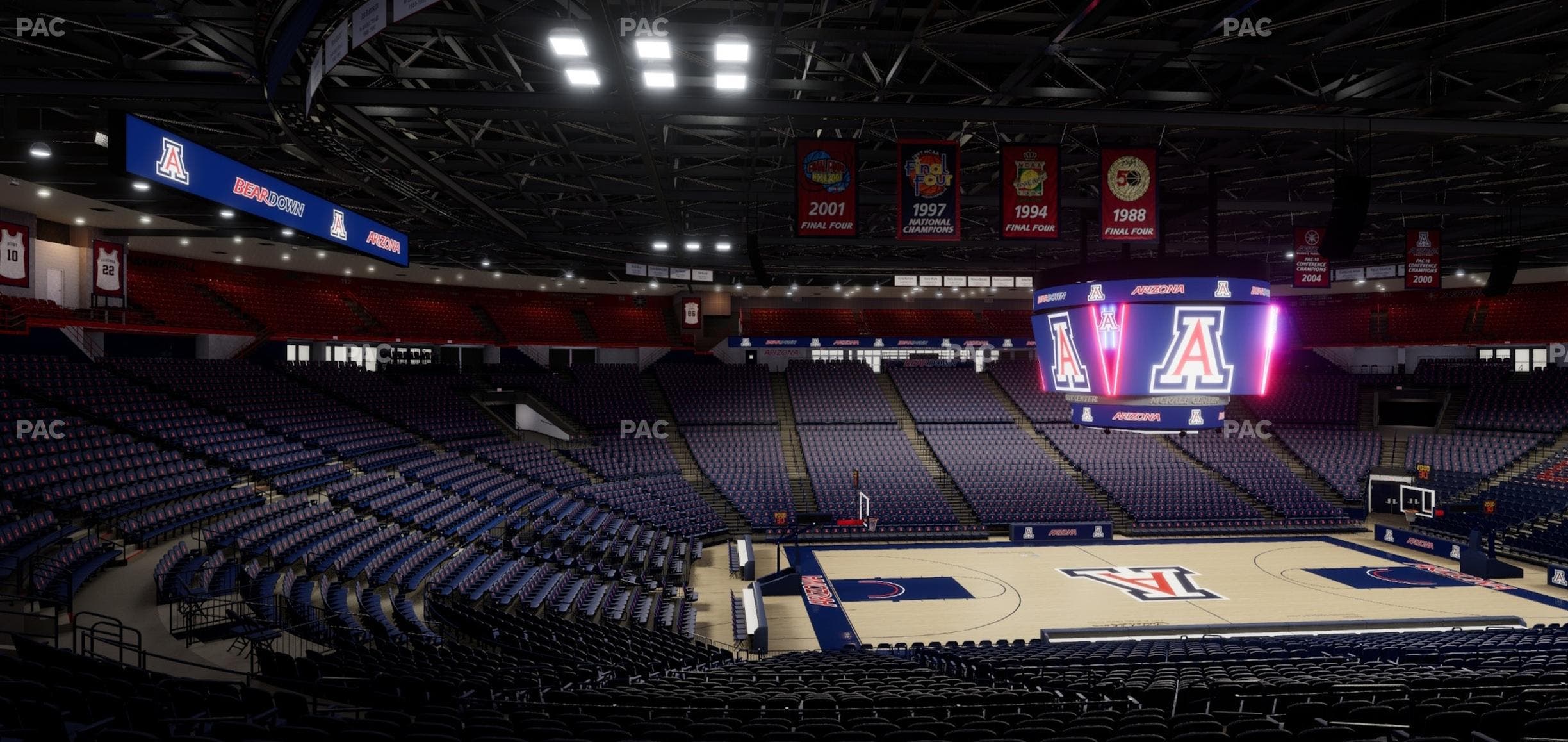 McKale Center - Section Middle 5 Seat View