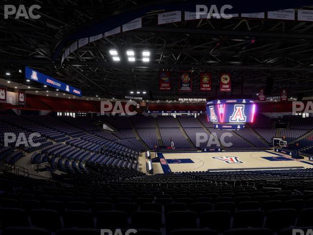 McKale Center - Section Middle 5 Seat View
