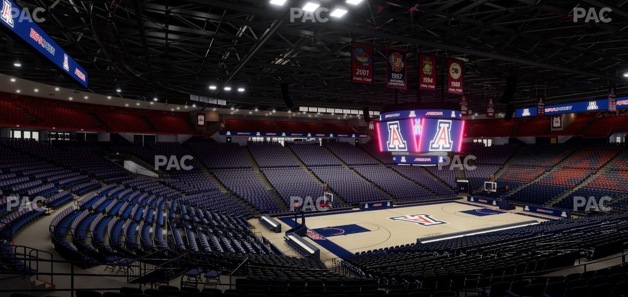 McKale Center - Section Middle 6 Seat View