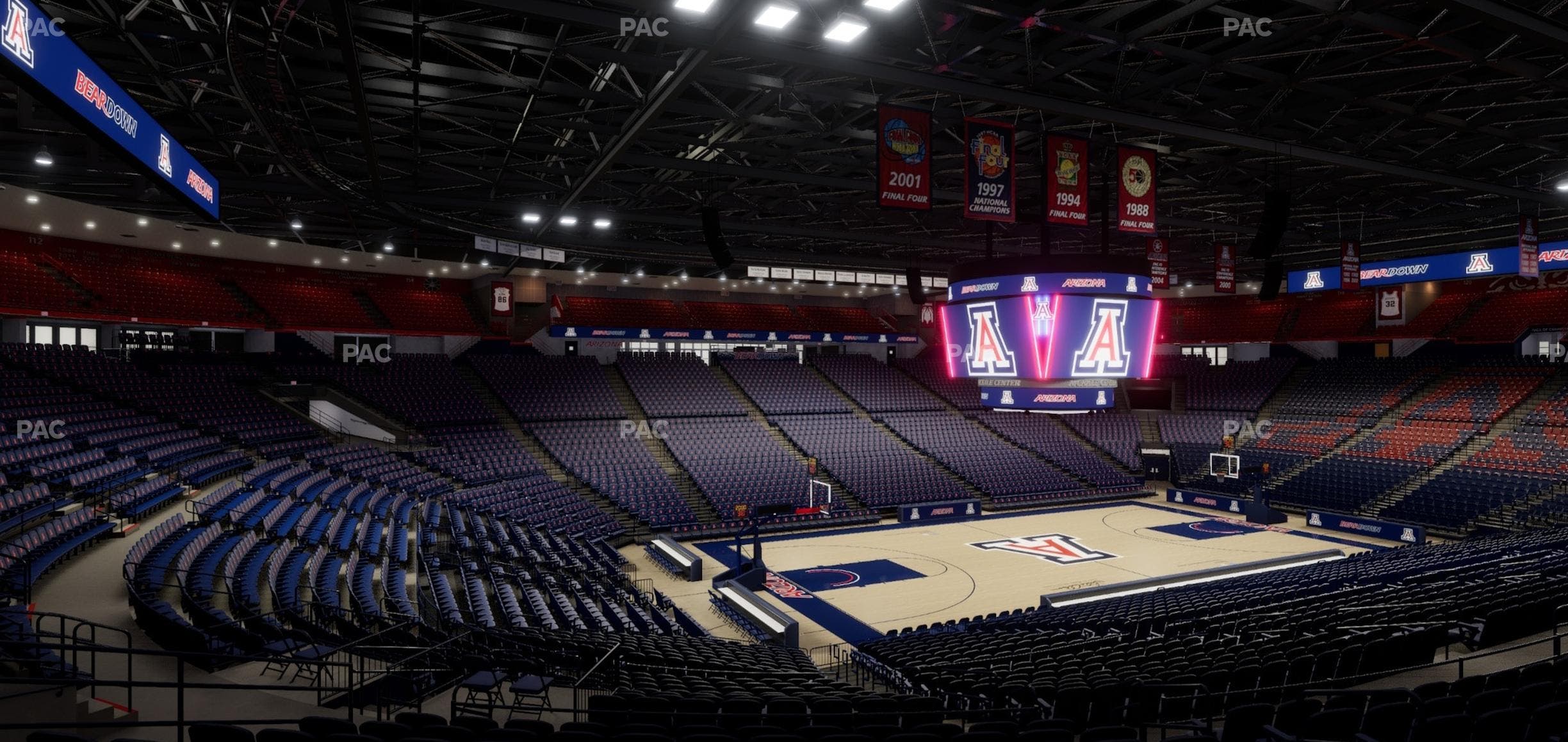 McKale Center - Section Middle 6 Seat View
