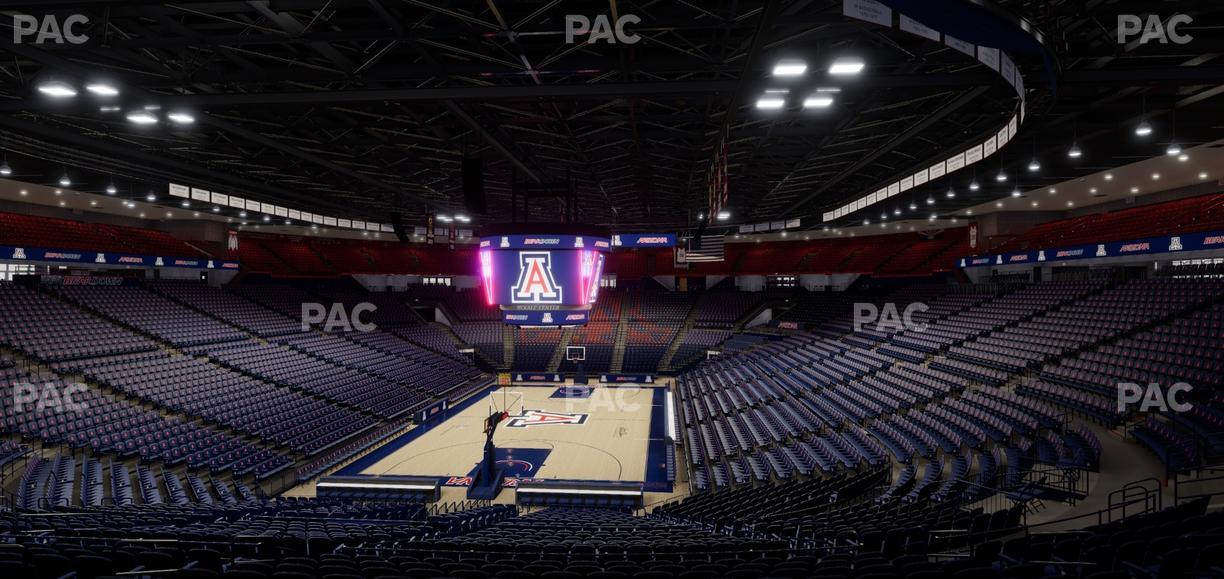 McKale Center - Section Middle 8 Seat View
