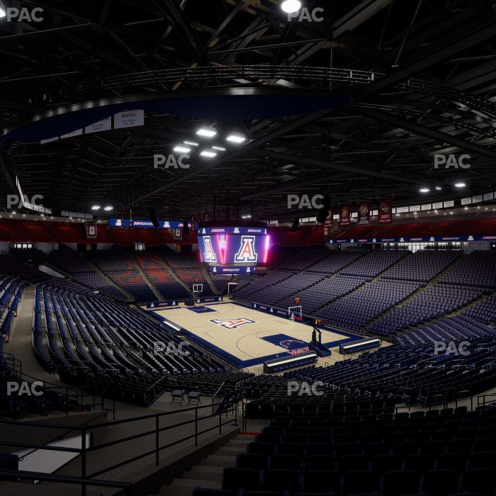 McKale Center - Section Middle W 11 Seat View