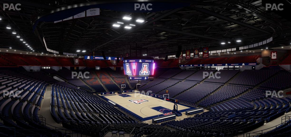 McKale Center - Section Middle W 11 Seat View