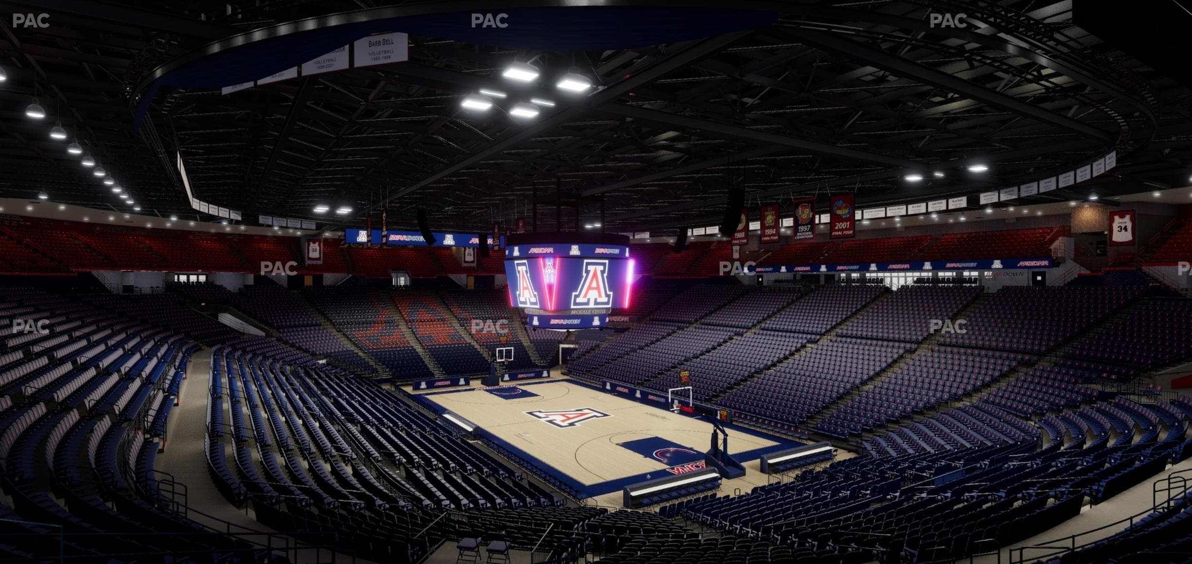 McKale Center - Section Middle W 11 Seat View
