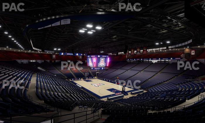 McKale Center - Section Middle W 11 Seat View
