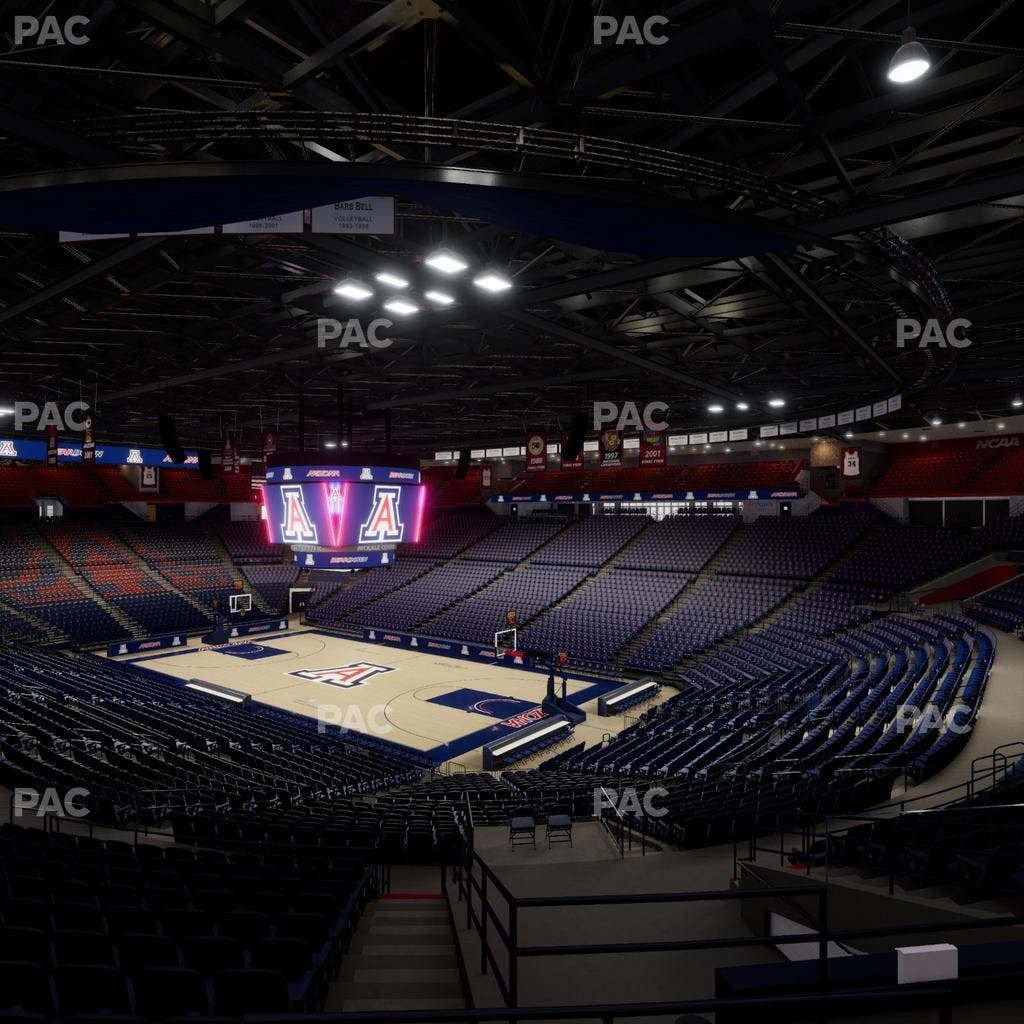 McKale Center - Section Middle W 12 Seat View