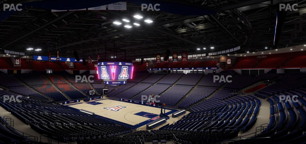 McKale Center - Section Middle W 12 Seat View