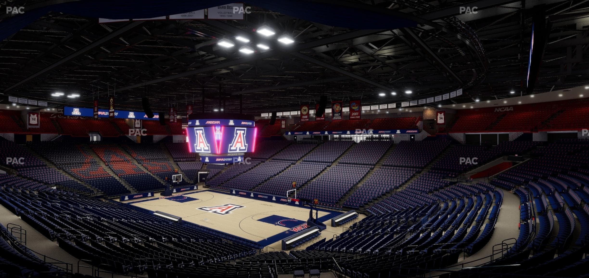 McKale Center - Section Middle W 12 Seat View