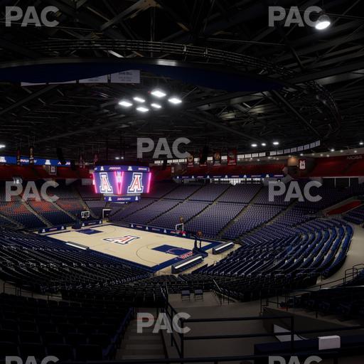 McKale Center - Section Middle W 12 Seat View