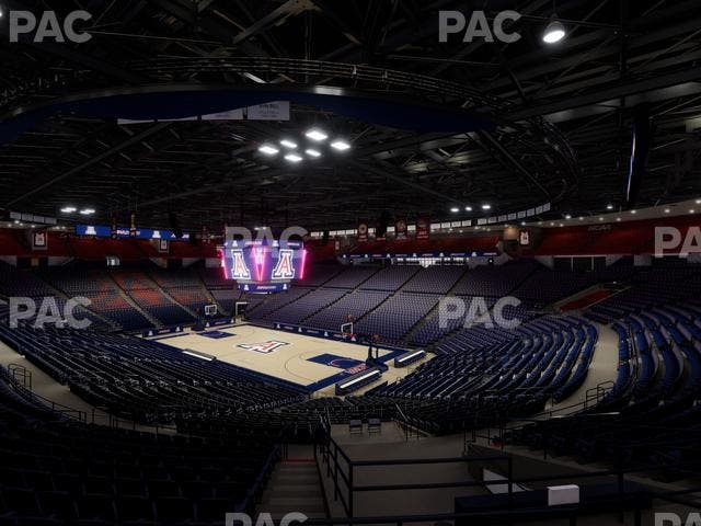 McKale Center - Section Middle W 12 Seat View