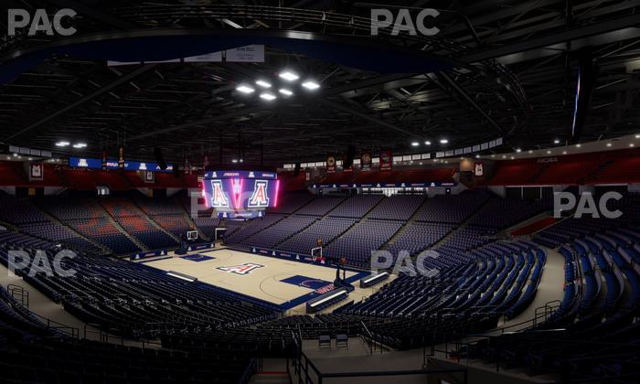McKale Center - Section Middle W 12 Seat View