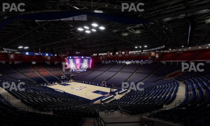 McKale Center - Section Middle W 12 Seat View