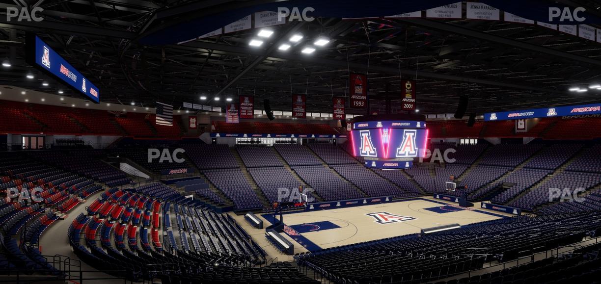 McKale Center - Section Middle W 18 Seat View
