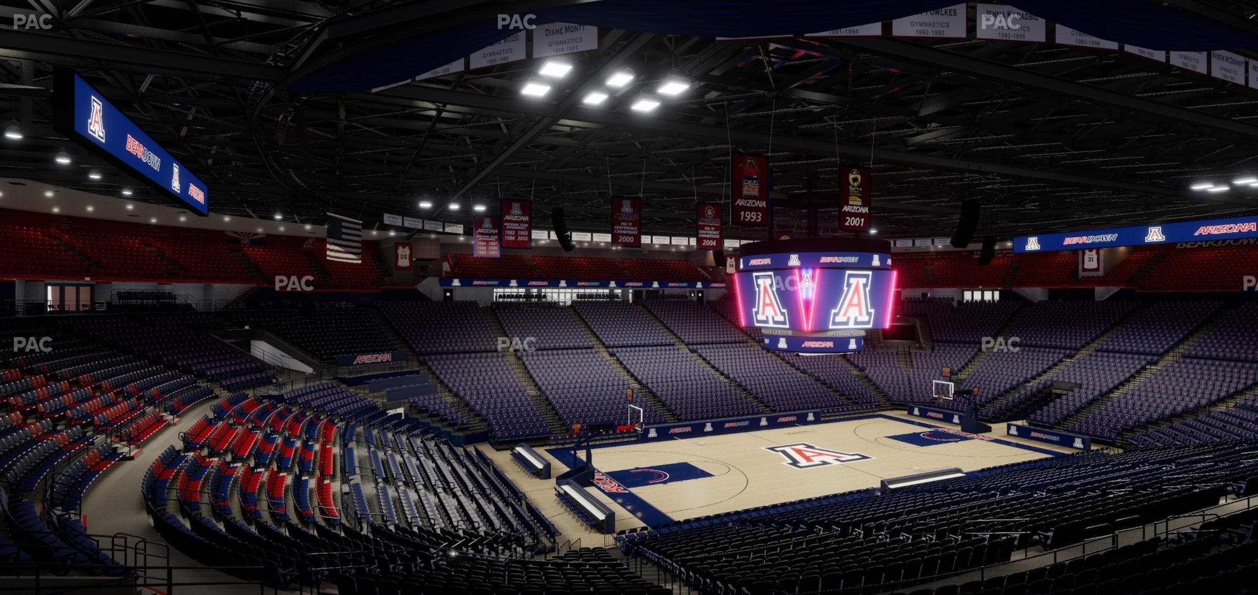 McKale Center - Section Middle W 18 Seat View