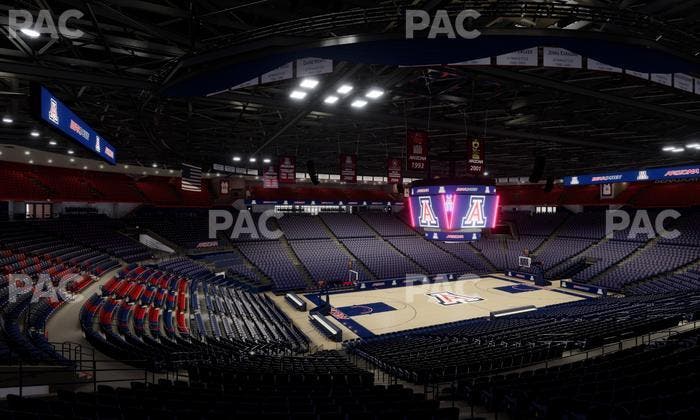 McKale Center - Section Middle W 18 Seat View