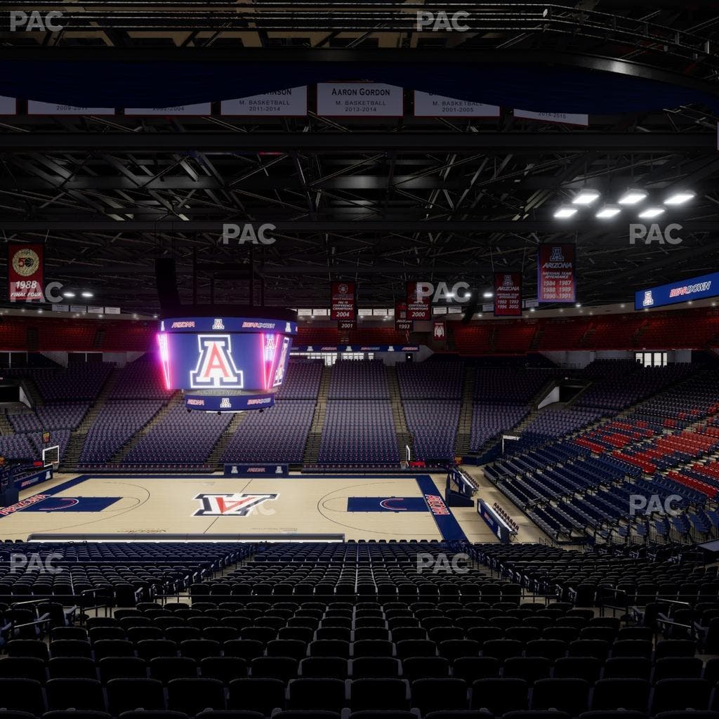 McKale Center - Section Middle W 2 Seat View