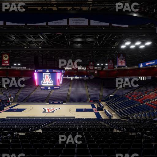 McKale Center - Section Middle W 2 Seat View