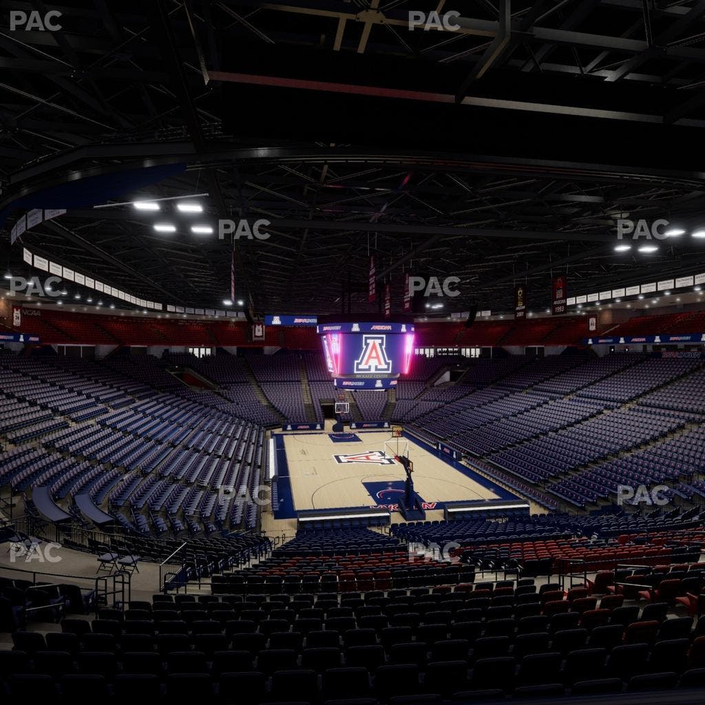 McKale Center - Section Middle W 22 Seat View