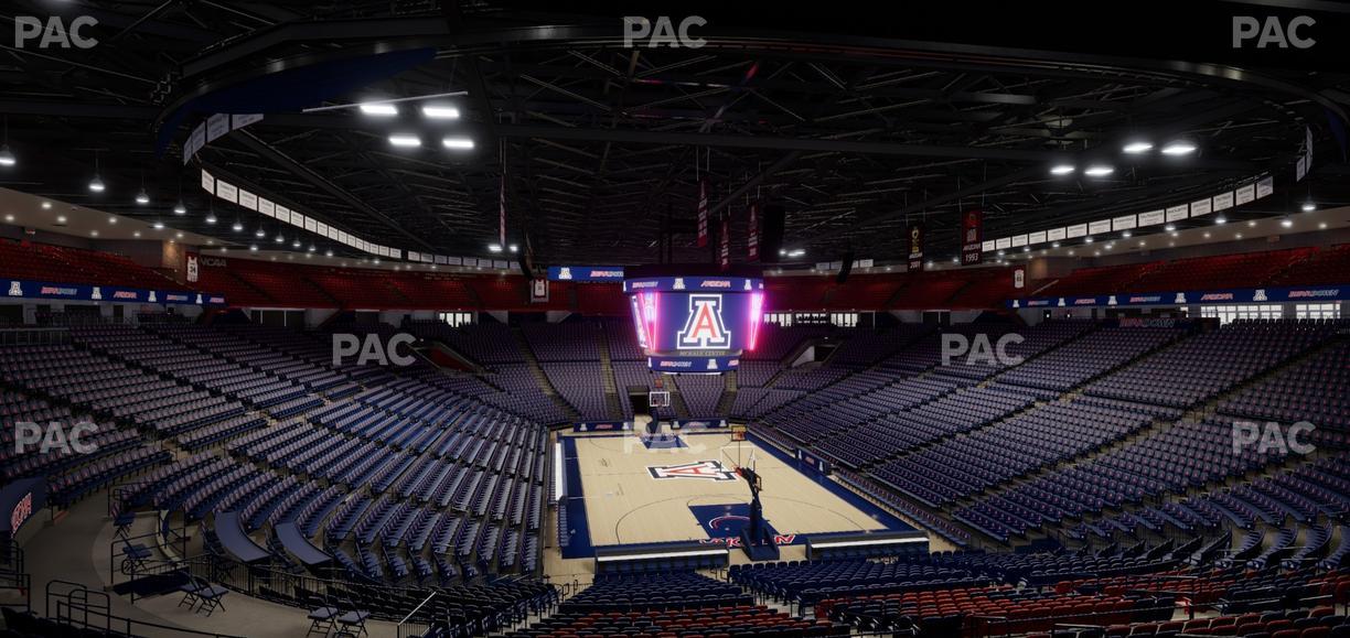 McKale Center - Section Middle W 22 Seat View