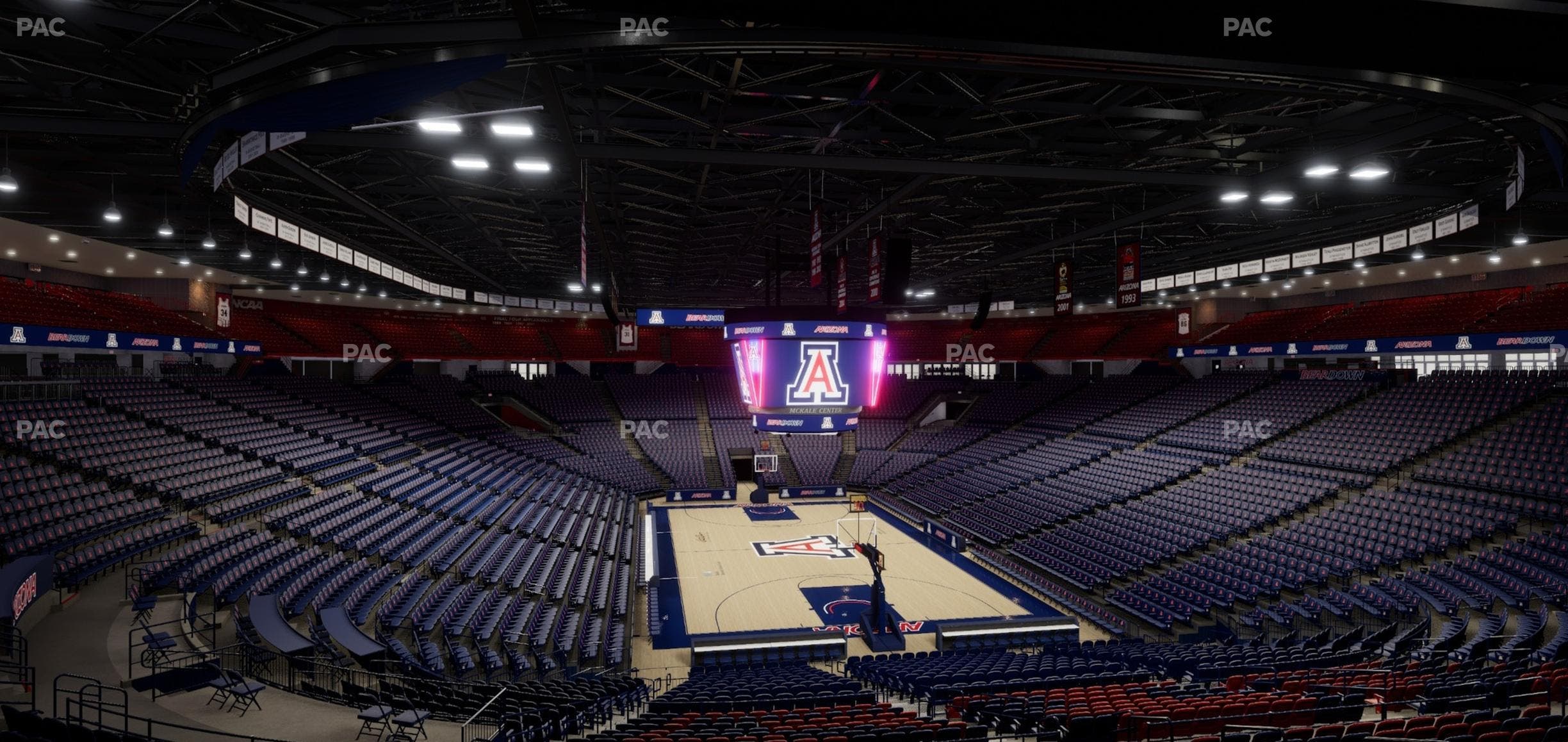 McKale Center - Section Middle W 22 Seat View