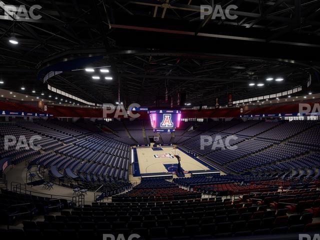 McKale Center - Section Middle W 22 Seat View