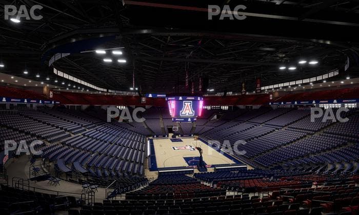 McKale Center - Section Middle W 22 Seat View