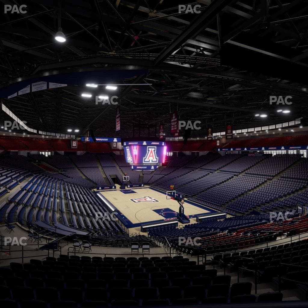McKale Center - Section Middle W 23 Seat View