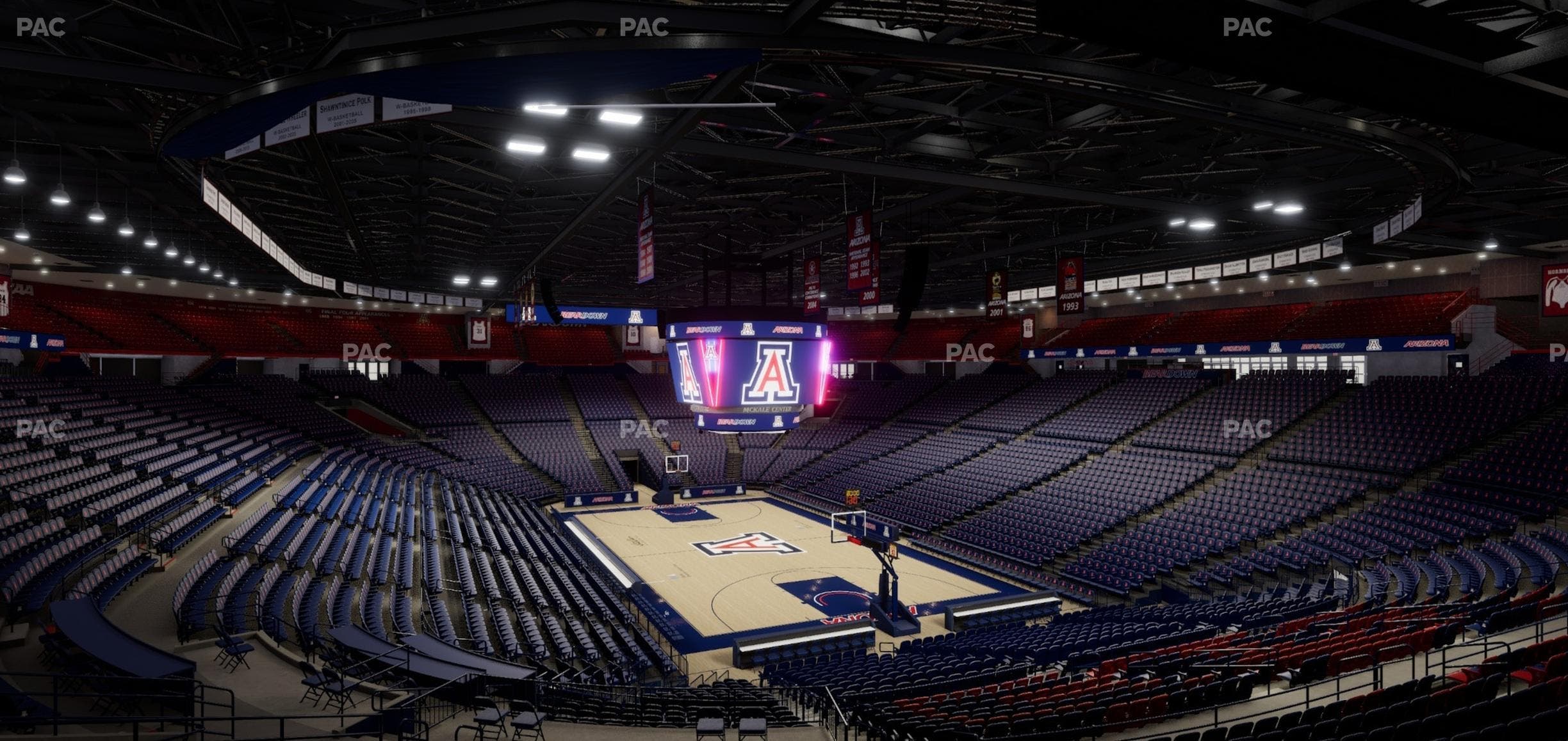 McKale Center - Section Middle W 23 Seat View