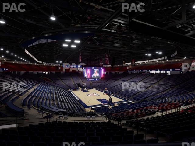 McKale Center - Section Middle W 23 Seat View