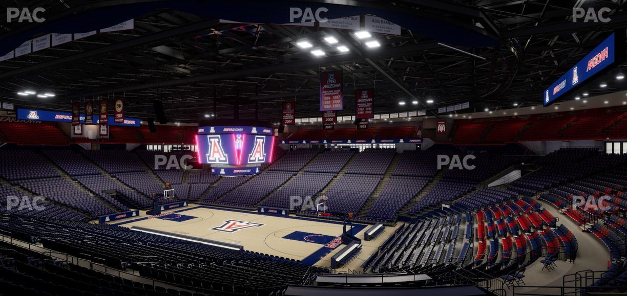 McKale Center - Section Middle W 24 Seat View