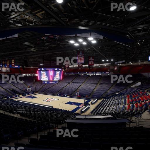 McKale Center - Section Middle W 24 Seat View