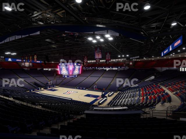McKale Center - Section Middle W 24 Seat View