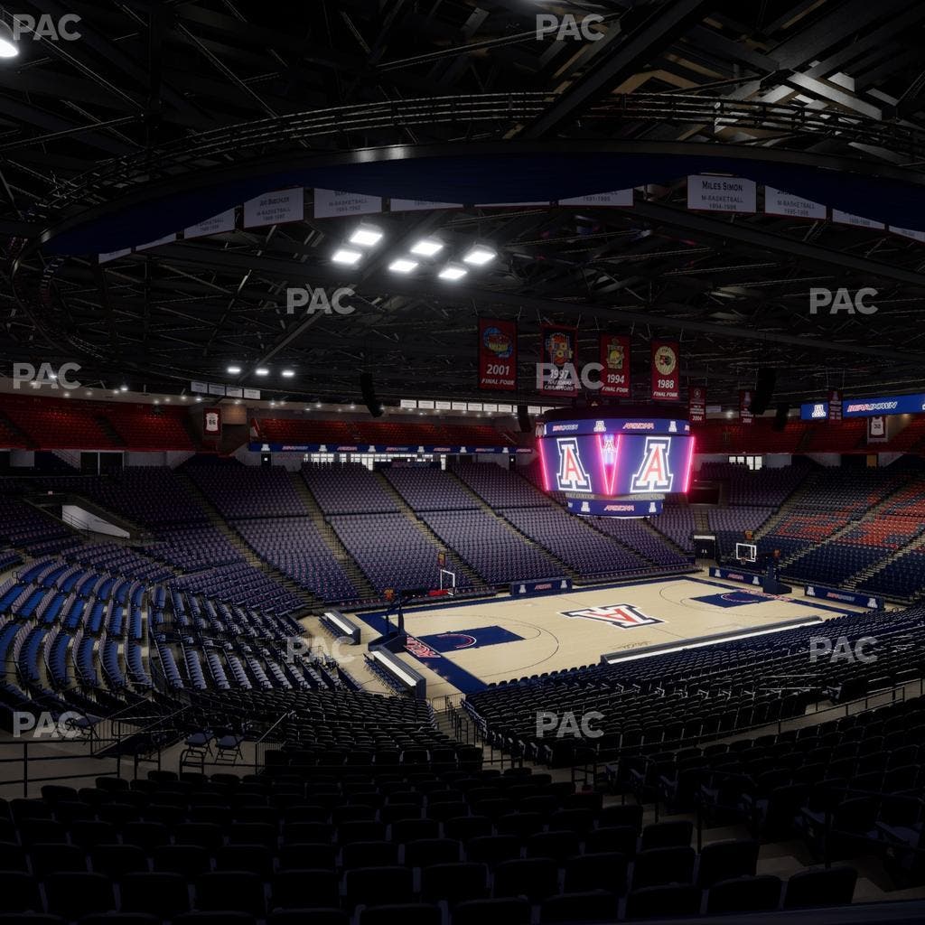 McKale Center - Section Middle W 6 Seat View