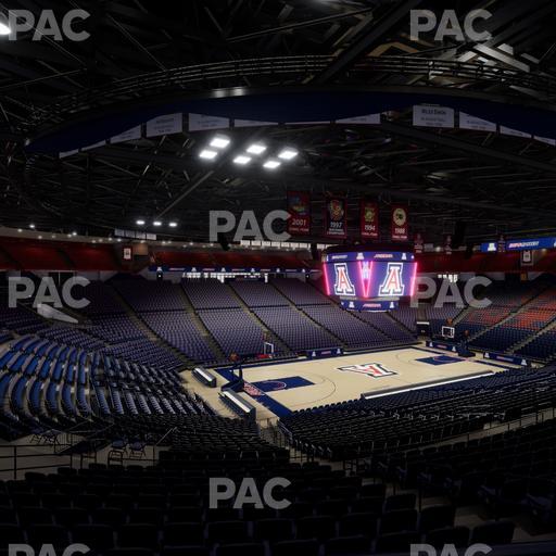McKale Center - Section Middle W 6 Seat View