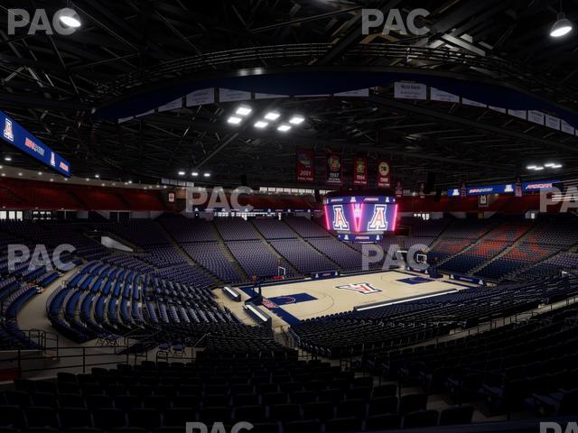 McKale Center - Section Middle W 6 Seat View