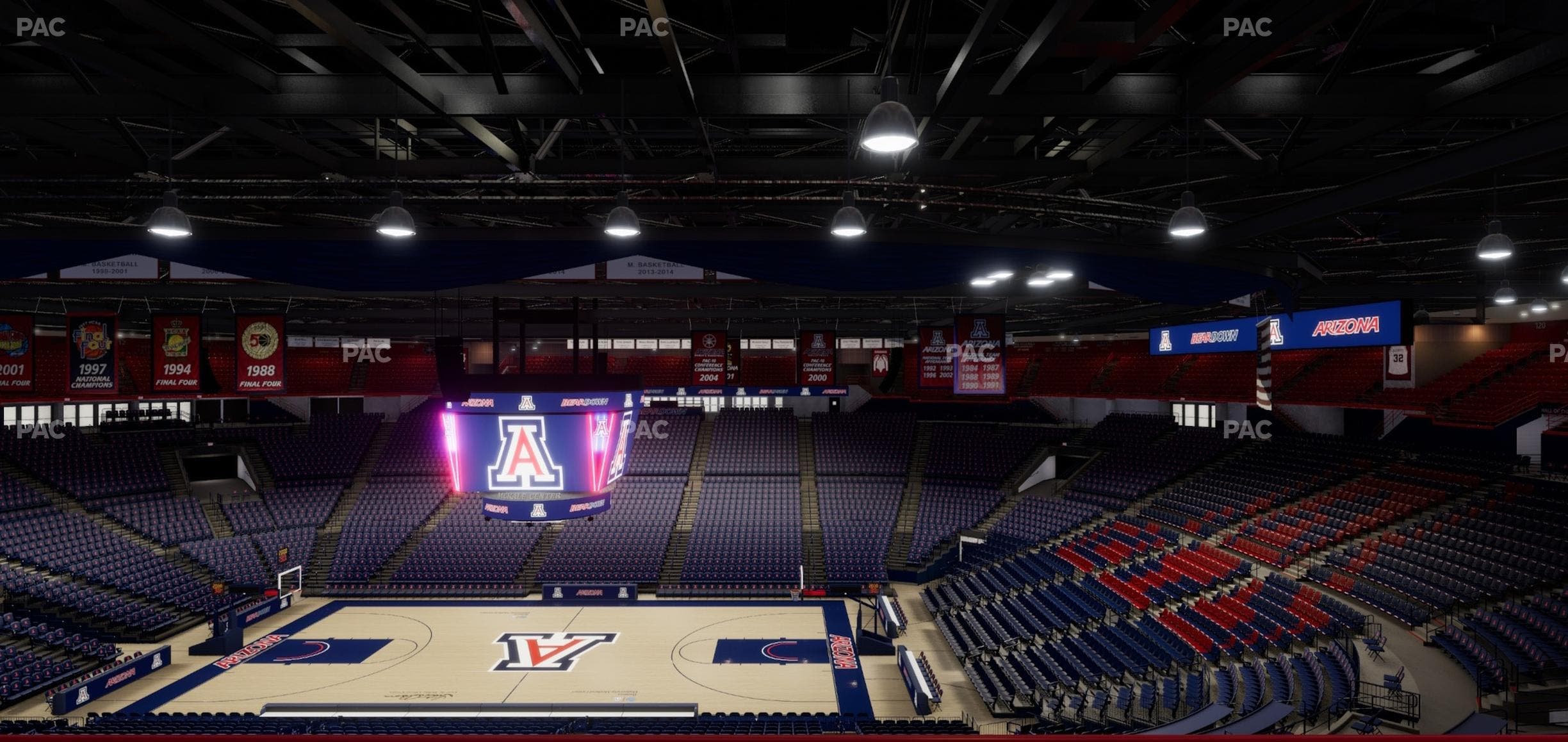 McKale Center - Section Upper 101 A Seat View