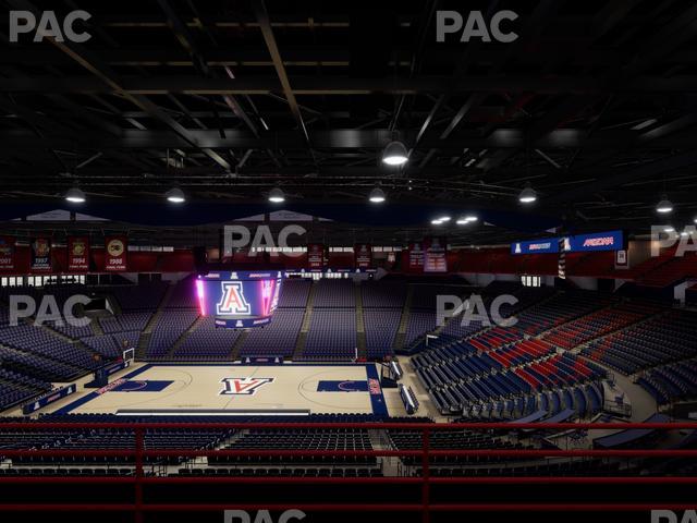 McKale Center - Section Upper 101 A Seat View