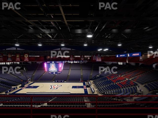 McKale Center - Section Upper 101 A Seat View