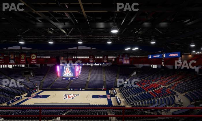 McKale Center - Section Upper 101 A Seat View