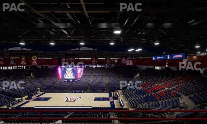 McKale Center - Section Upper 101 A Seat View