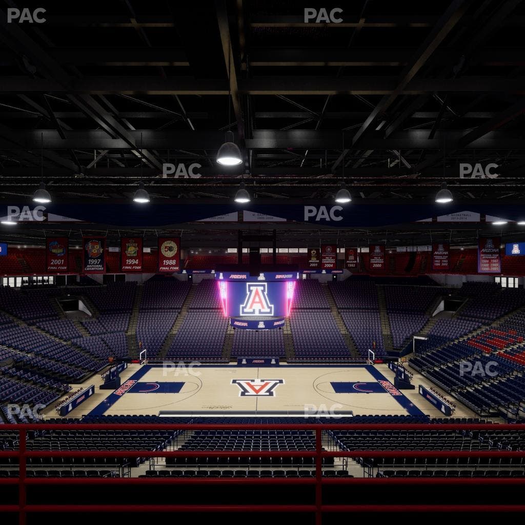 McKale Center - Section Upper 101 B Seat View