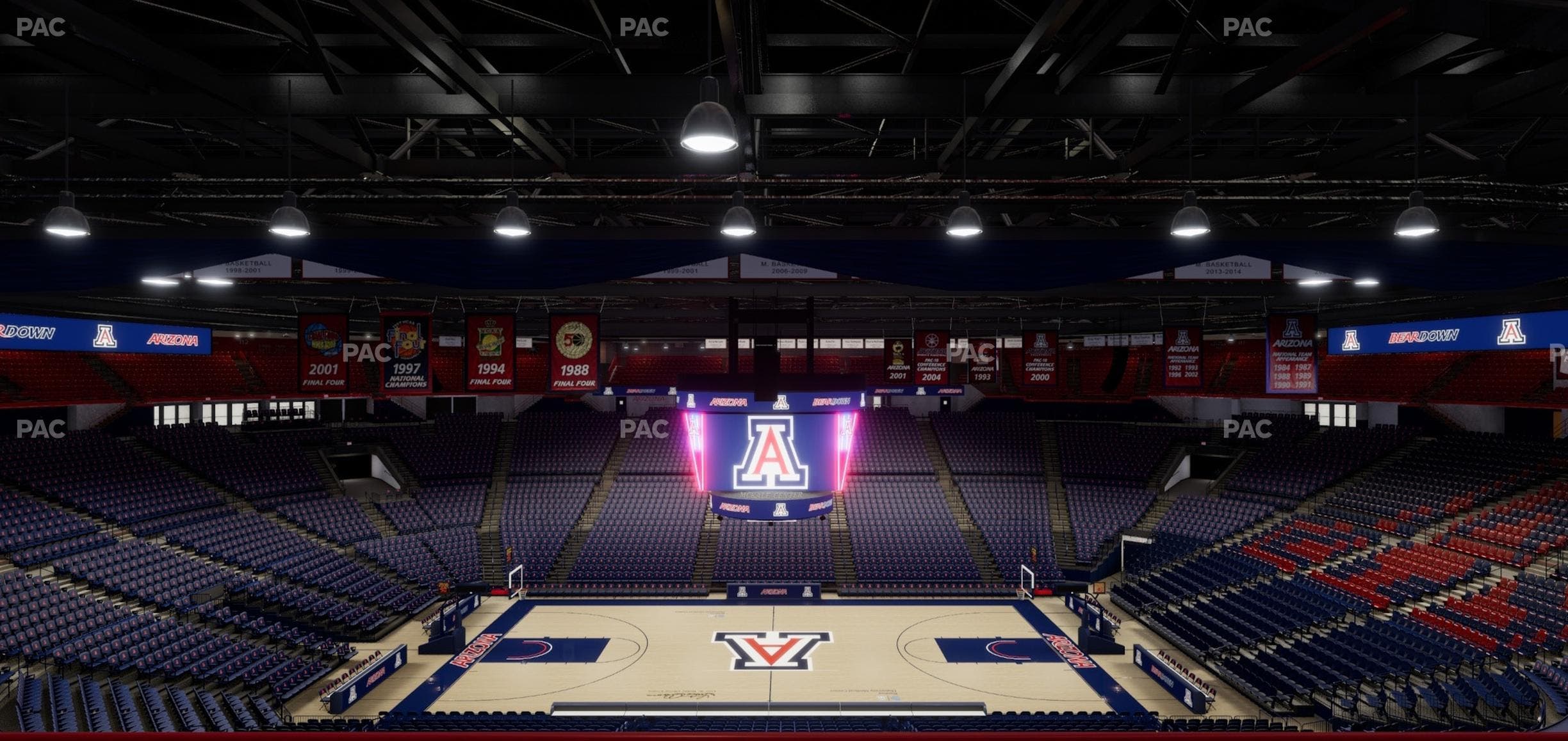 McKale Center - Section Upper 101 B Seat View