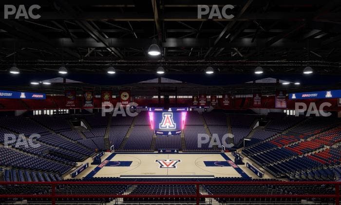 McKale Center - Section Upper 101 B Seat View