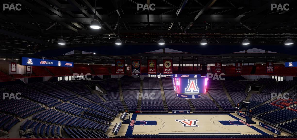 McKale Center - Section Upper 101 C Seat View