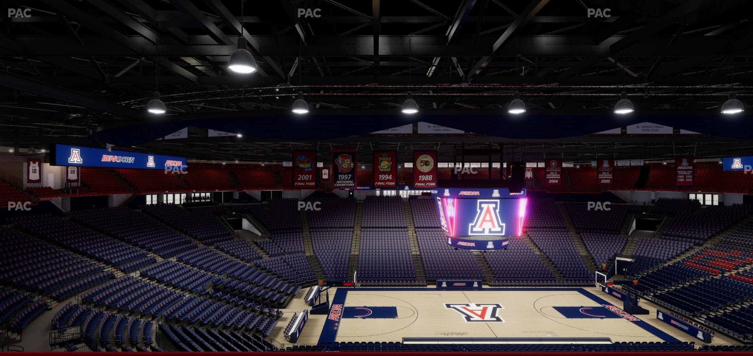 McKale Center - Section Upper 101 C Seat View