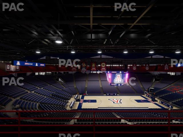 McKale Center - Section Upper 101 C Seat View