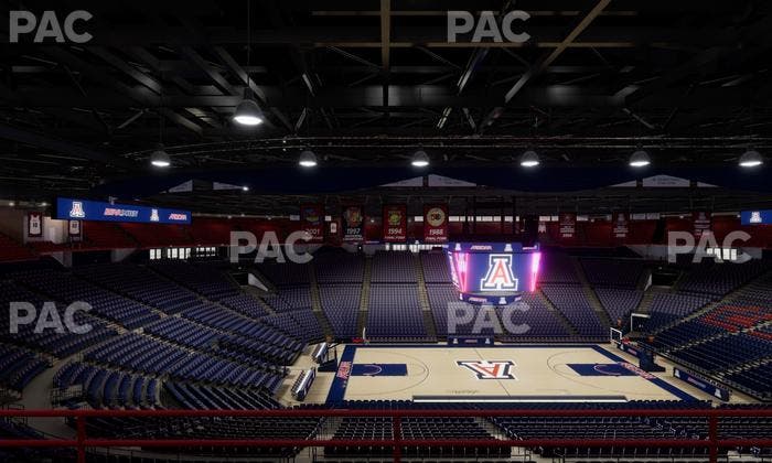 McKale Center - Section Upper 101 C Seat View
